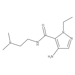 4-Amino-N-[2-(dimethylamino)ethyl]-1-ethyl-1H-pyrazole-5-carboxamide结构式