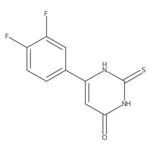 6-(3,4-difluorophenyl)-2-thioxo-2,3-dihydropyrimidin-4(1H)-one Structure