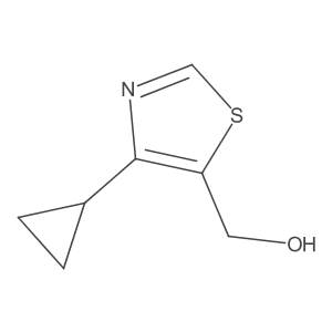(4-Cyclopropyl-1,3-thiazol-5-yl)methanol结构式