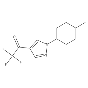 2,2,2-Trifluoro-1-[1-(4-methylcyclohexyl)pyrazol-4-yl]ethanone Structure