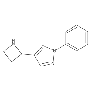 4-(azetidin-2-yl)-1-phenyl-1H-pyrazole Structure