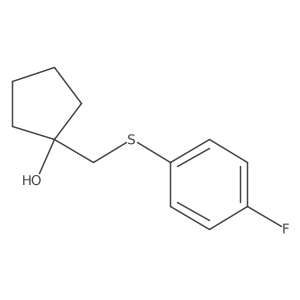 1-{[(4-Fluorophenyl)sulfanyl]methyl}cyclopentan-1-ol结构式