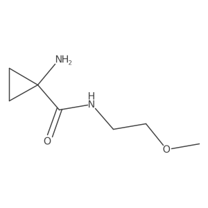 1-amino-N-(2-methoxyethyl)cyclopropane-1-carboxamide Structure