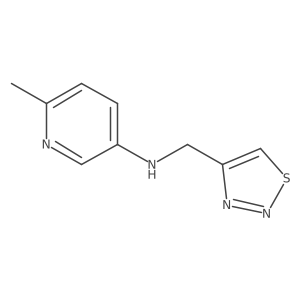 6-methyl-N-(1,2,3-thiadiazol-4-ylmethyl)pyridin-3-amine Structure