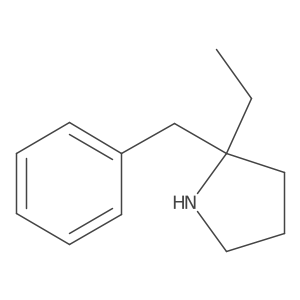 2-Benzyl-2-ethylpyrrolidine结构式
