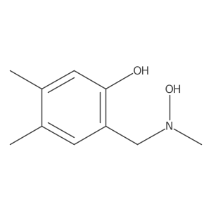 2-{[Hydroxy(methyl)amino]methyl}-4,5-dimethylphenol Structure