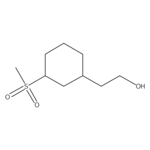 2-(3-Methanesulfonylcyclohexyl)ethan-1-OL Structure