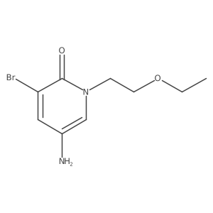 5-Amino-3-bromo-1-(2-ethoxyethyl)-1,2-dihydropyridin-2-one Structure