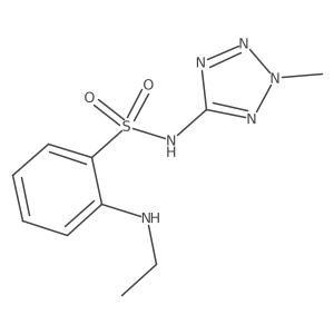 2-(ethylamino)-N-(2-methyl-2H-1,2,3,4-tetrazol-5-yl)benzene-1-sulfonamide Structure