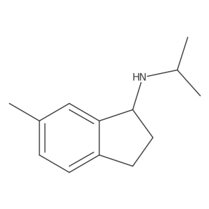 6-methyl-N-(propan-2-yl)-2,3-dihydro-1H-inden-1-amine结构式