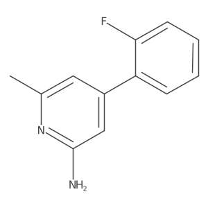 4-(2-Fluorophenyl)-6-methylpyridin-2-amine Structure