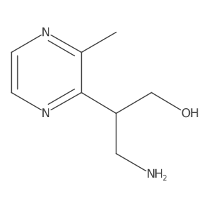3-Amino-2-(3-methylpyrazin-2-yl)propan-1-ol Structure