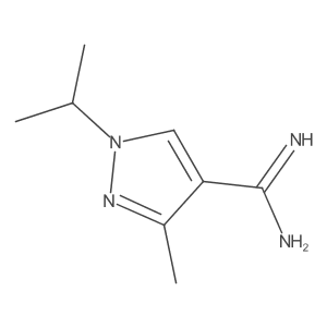 3-Methyl-1-(propan-2-yl)-1H-pyrazole-4-carboximidamide结构式