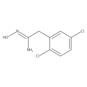 2-(2,5-Dichlorophenyl)-N inverted exclamation mark-hydroxyacetimidamide结构式
