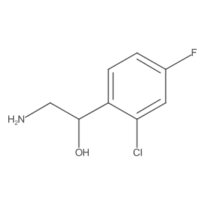 (1S)-2-Amino-1-(2-chloro-4-fluorophenyl)ethan-1-ol结构式