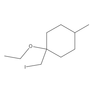 1-Ethoxy-1-(iodomethyl)-4-methylcyclohexane Structure