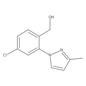 4-Chloro-2-(3-methyl-1h-pyrazol-1-yl)benzenemethanol Structure