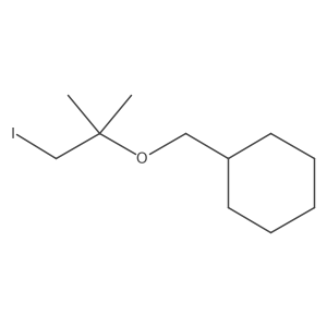 {[(1-Iodo-2-methylpropan-2-yl)oxy]methyl}cyclohexane结构式
