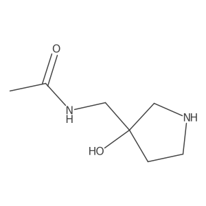 N-[(3-Hydroxy-3-pyrrolidinyl)methyl]acetamide Structure