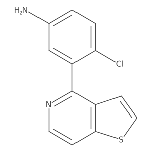 4-Chloro-3-thieno[3,2-c]pyridin-4-ylbenzenamine Structure