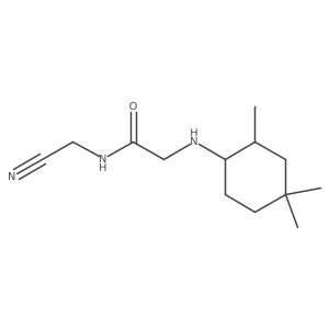 N-(Cyanomethyl)-2-[(2,4,4-trimethylcyclohexyl)amino]acetamide Structure
