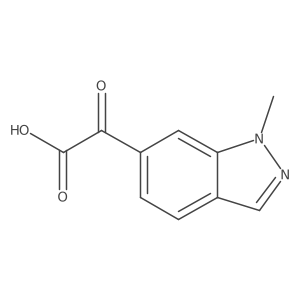 2-(1-Methylindazol-6-yl)-2-oxoacetic acid结构式
