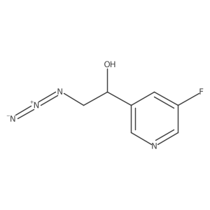 (1S)-2-azido-1-(5-fluoropyridin-3-yl)ethan-1-ol结构式