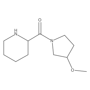 (3-Methoxypyrrolidin-1-yl)(piperidin-2-yl)methanone结构式