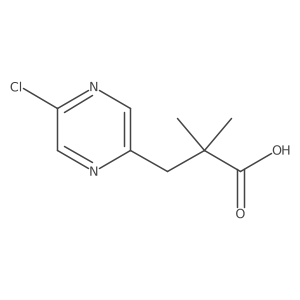 3-(5-Chloropyrazin-2-yl)-2,2-dimethylpropanoic acid Structure