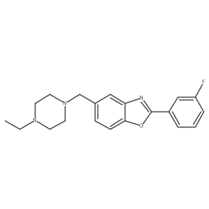 Benzoxazole, 5-[(4-ethyl-1-piperazinyl)methyl]-2-(3-fluorophenyl)- Structure
