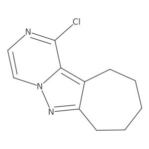 1-chloro-8,9,10,11-tetrahydro-7H-cyclohepta[3,4]pyrazolo[1,5-a]pyrazine Structure