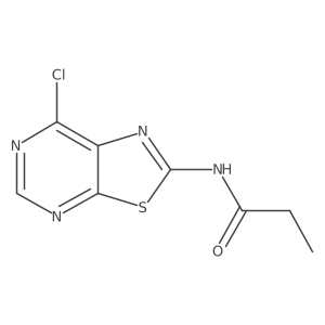 N-(7-Chlorothiazolo[5,4-d]pyrimidin-2-yl)propionamide结构式