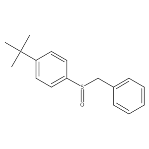 Benzene, 1-(1,1-dimethylethyl)-4-[(phenylmethyl)sulfinyl]-, (S)- Structure