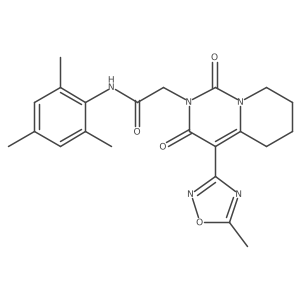 N-mesityl-2-[4-(5-methyl-1,2,4-oxadiazol-3-yl)-1,3-dioxo-5,6,7,8-tetrahydro-1H-pyrido[1,2-c]pyrimidin-2(3H)-yl]acetamide Structure