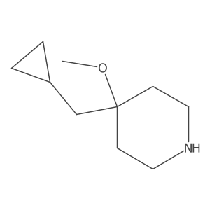 4-(Cyclopropylmethyl)-4-methoxypiperidine Structure