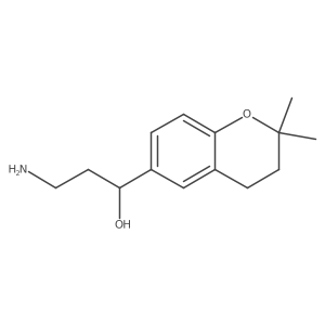 3-amino-1-(2,2-dimethyl-3,4-dihydro-2H-1-benzopyran-6-yl)propan-1-ol Structure