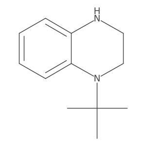 1-Tert-butyl-1,2,3,4-tetrahydroquinoxaline结构式