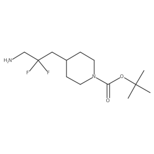 Tert-butyl 4-(3-amino-2,2-difluoropropyl)piperidine-1-carboxylate Structure