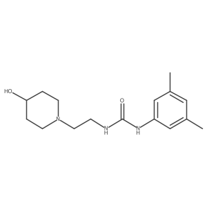 1-(3,5-Dimethylphenyl)-3-[2-(4-hydroxypiperidin-1-yl)ethyl]urea Structure