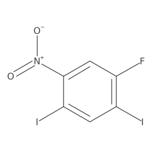 1,5-Diiodo-2-fluoro-4-nitrobenzene Structure
