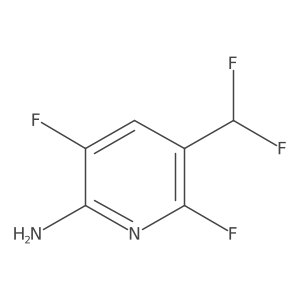 5-(Difluoromethyl)-3,6-difluoropyridin-2-amine Structure