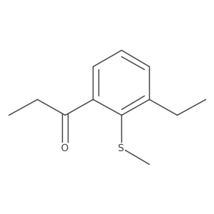 1-(3-Ethyl-2-(methylthio)phenyl)propan-1-one Structure