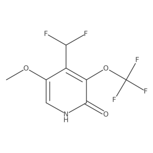 4-(Difluoromethyl)-5-methoxy-3-(trifluoromethoxy)pyridin-2-ol Structure