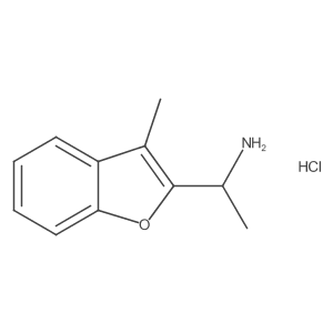 (1S)-1-(3-methyl-1-benzofuran-2-yl)ethan-1-amine hydrochloride Structure