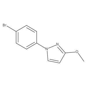 1-(4-Bromophenyl)-3-methoxy-1H-pyrazole结构式