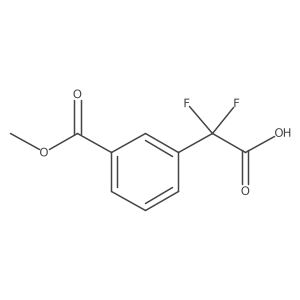 2,2-Difluoro-2-(3-methoxycarbonylphenyl)acetic acid结构式