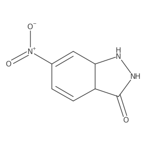 6-Nitro-1,2,3A,7A-tetrahydroindazol-3-one结构式