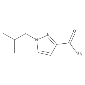 1-isobutylpyrazole-3-carboxamide Structure