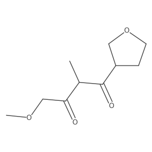 4-Methoxy-2-methyl-1-(oxolan-3-yl)butane-1,3-dione结构式