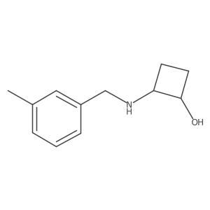 trans-2-{[(3-Methylphenyl)methyl]amino}cyclobutan-1-ol结构式